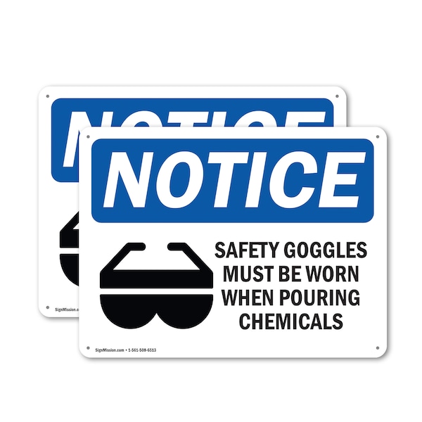 Signmission 18 in Height, 24 in Width, Plastic, Rectangle OS-2PACK-NS-P-1824-L-18206 - main